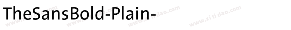 TheSansBold-Plain字体转换