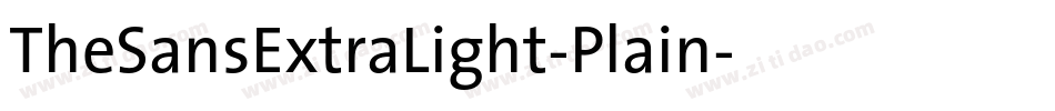 TheSansExtraLight-Plain字体转换