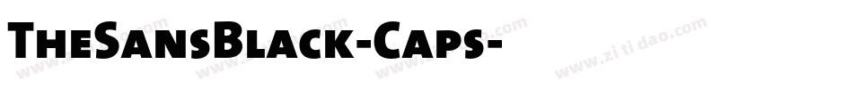 TheSansBlack-Caps字体转换