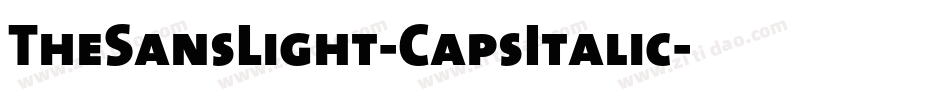TheSansLight-CapsItalic字体转换