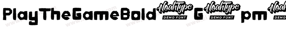 PlayTheGameBold-G9pm字体转换