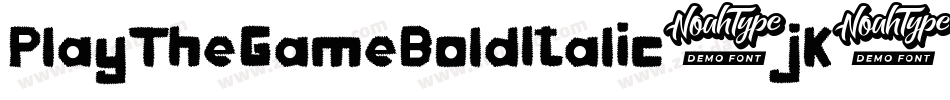PlayTheGameBoldItalic-jK6l字体转换