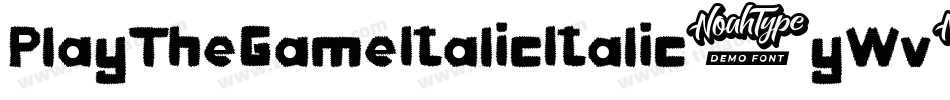 PlayTheGameItalicItalic-yWv2字体转换