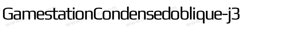 GamestationCondensedoblique-j34j字体转换
