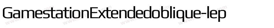 GamestationExtendedoblique-lepe字体转换