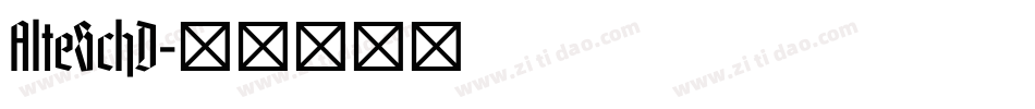 AlteSchD字体转换
