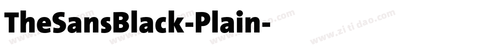 TheSansBlack-Plain字体转换