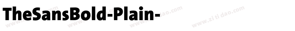 TheSansBold-Plain字体转换