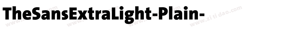 TheSansExtraLight-Plain字体转换