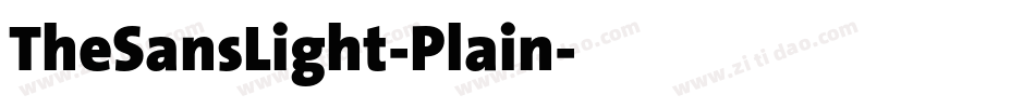 TheSansLight-Plain字体转换