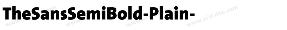 TheSansSemiBold-Plain字体转换