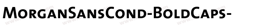 MorganSansCond-BoldCaps字体转换