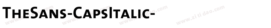 TheSans-CapsItalic字体转换