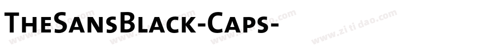 TheSansBlack-Caps字体转换