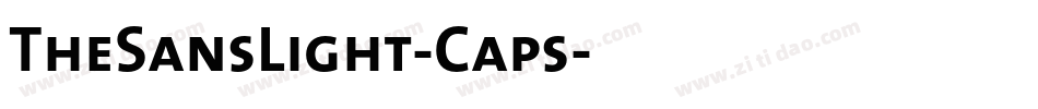 TheSansLight-Caps字体转换