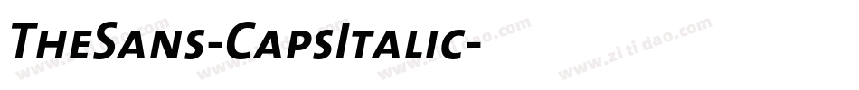 TheSans-CapsItalic字体转换