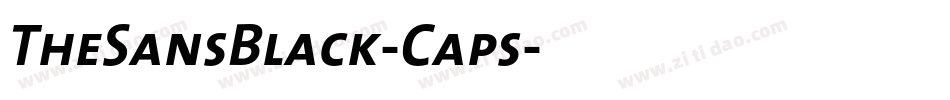 TheSansBlack-Caps字体转换