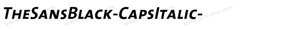 TheSansBlack-CapsItalic字体转换
