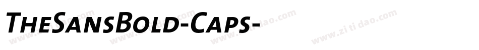 TheSansBold-Caps字体转换