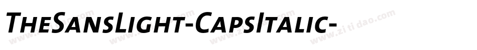TheSansLight-CapsItalic字体转换