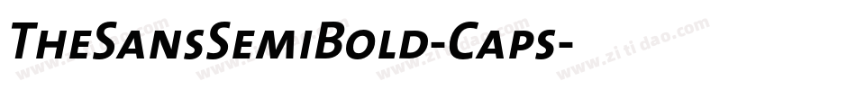 TheSansSemiBold-Caps字体转换