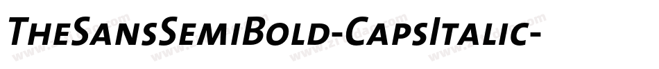 TheSansSemiBold-CapsItalic字体转换