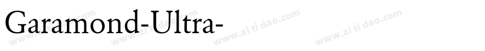 Garamond-Ultra字体转换