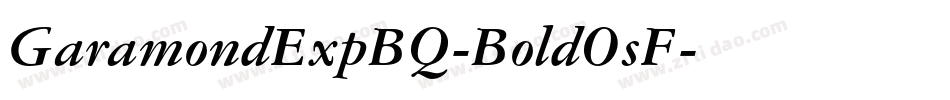 GaramondExpBQ-BoldOsF字体转换