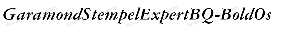GaramondStempelExpertBQ-BoldOsF字体转换