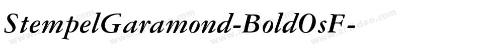 StempelGaramond-BoldOsF字体转换