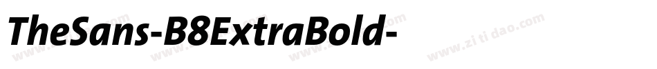 TheSans-B8ExtraBold字体转换