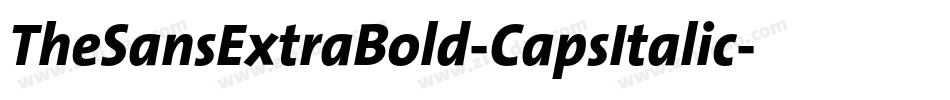 TheSansExtraBold-CapsItalic字体转换