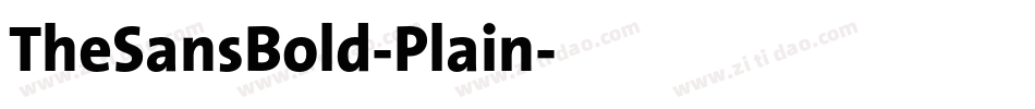 TheSansBold-Plain字体转换