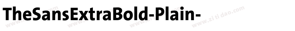 TheSansExtraBold-Plain字体转换