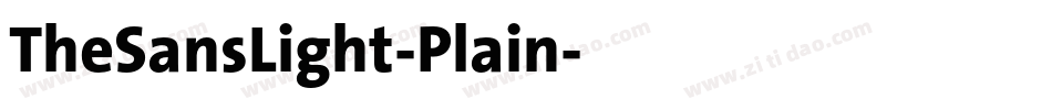 TheSansLight-Plain字体转换