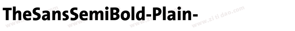 TheSansSemiBold-Plain字体转换
