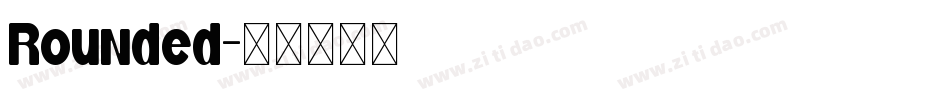 Rounded字体转换