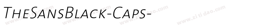 TheSansBlack-Caps字体转换