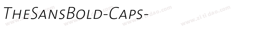 TheSansBold-Caps字体转换