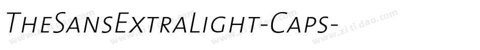 TheSansExtraLight-Caps字体转换