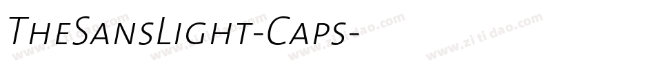 TheSansLight-Caps字体转换