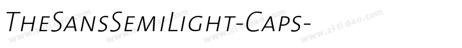TheSansSemiLight-Caps字体转换
