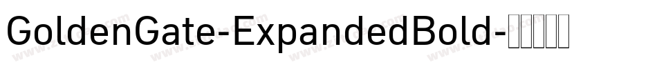 GoldenGate-ExpandedBold字体转换
