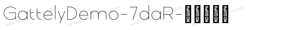 GattelyDemo-7daR字体转换