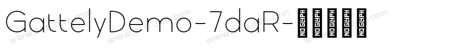 GattelyDemo-7daR字体转换