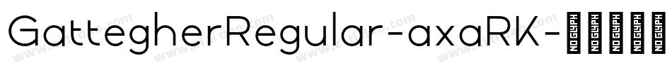 GattegherRegular-axaRK字体转换