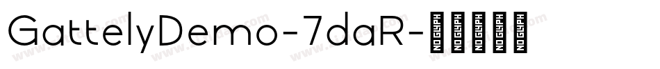 GattelyDemo-7daR字体转换