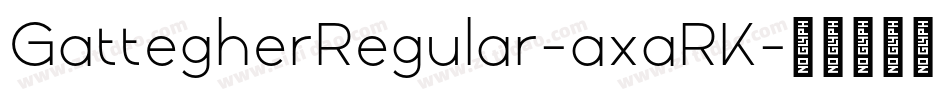 GattegherRegular-axaRK字体转换