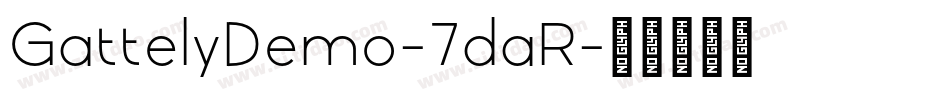 GattelyDemo-7daR字体转换