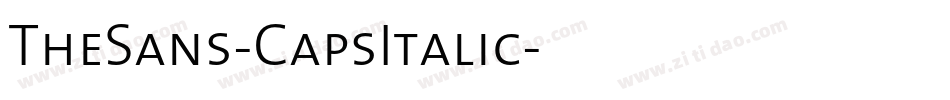 TheSans-CapsItalic字体转换